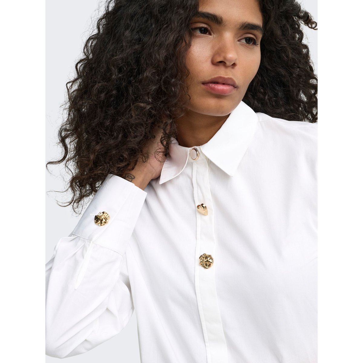 Chemise bright white, ONLY