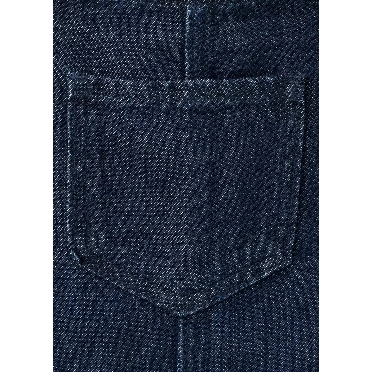 Robe chasuble denim poche bleu, MANGO BABY
