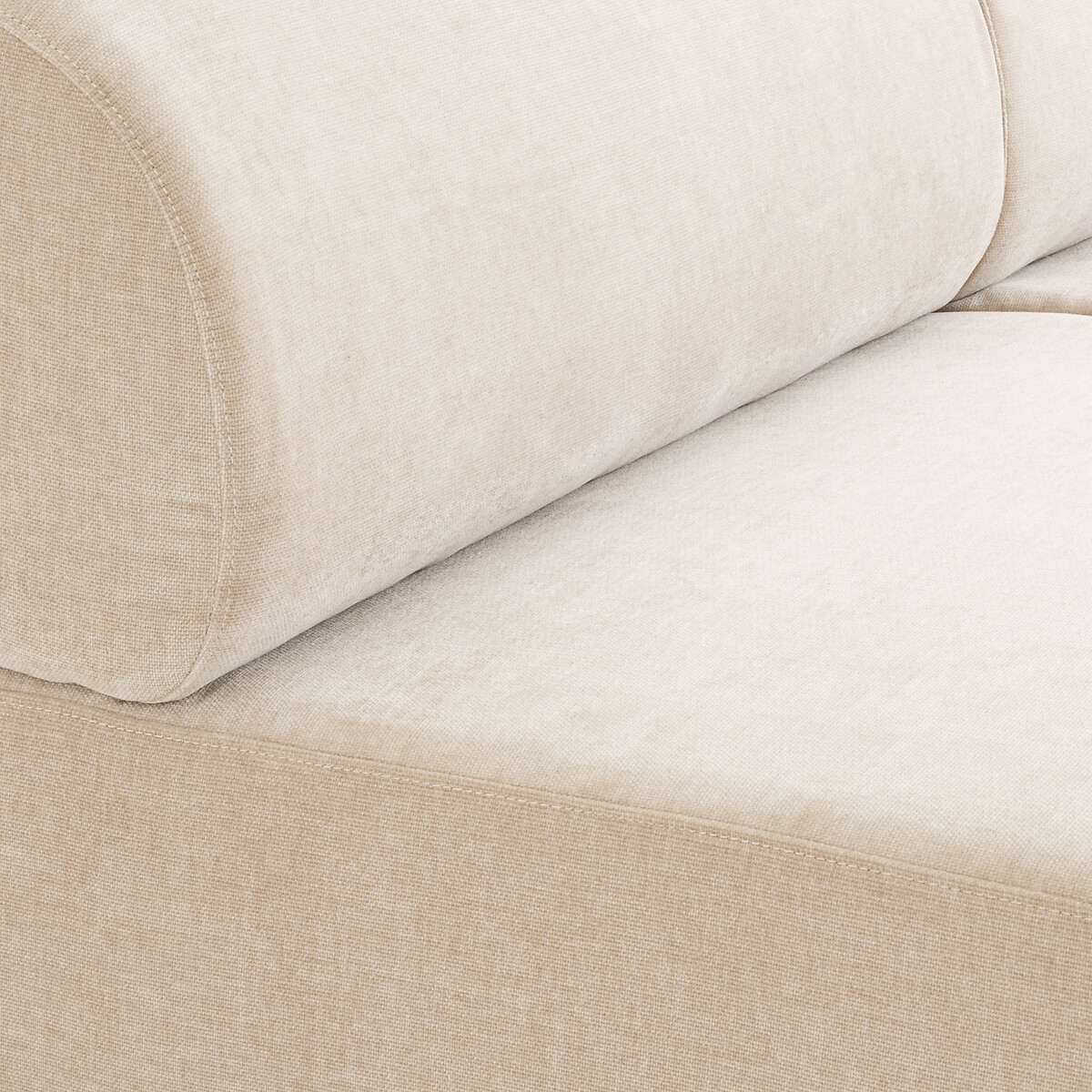 Banquette modulable velours texturé, Teide ecru, LA REDOUTE INTERIEURS