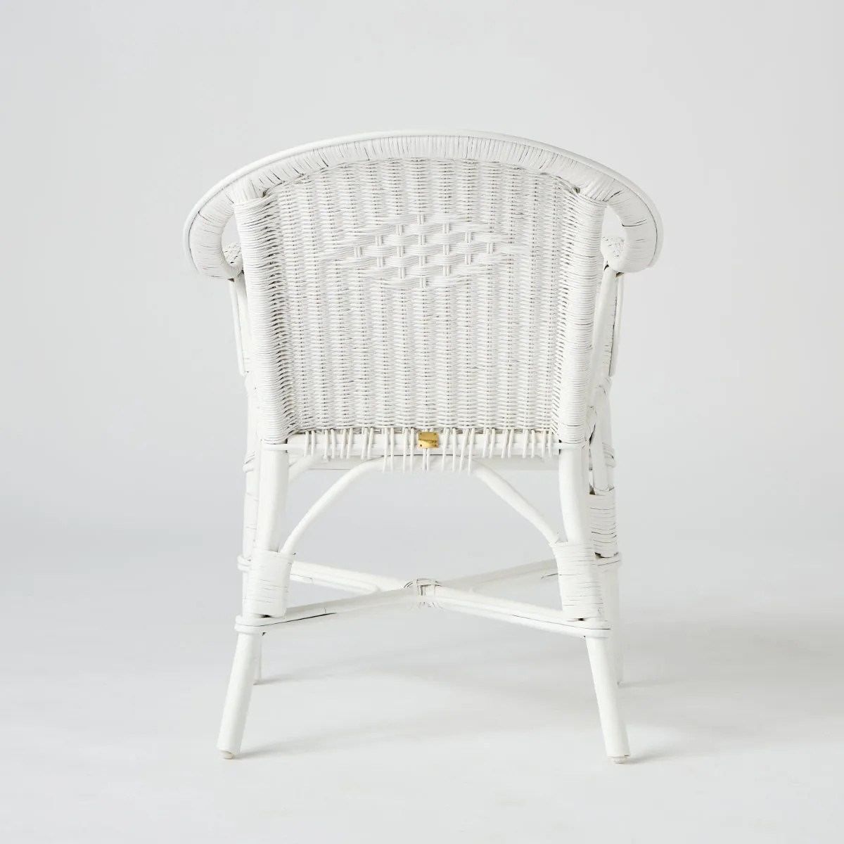 Fauteuil en rotin PRIMAVERA blanc, KOK