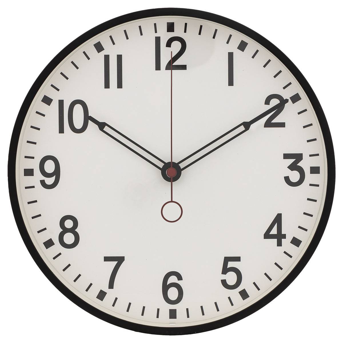 Horloge murale classique trois aiguilles CORY noir, ATMOSPHERA