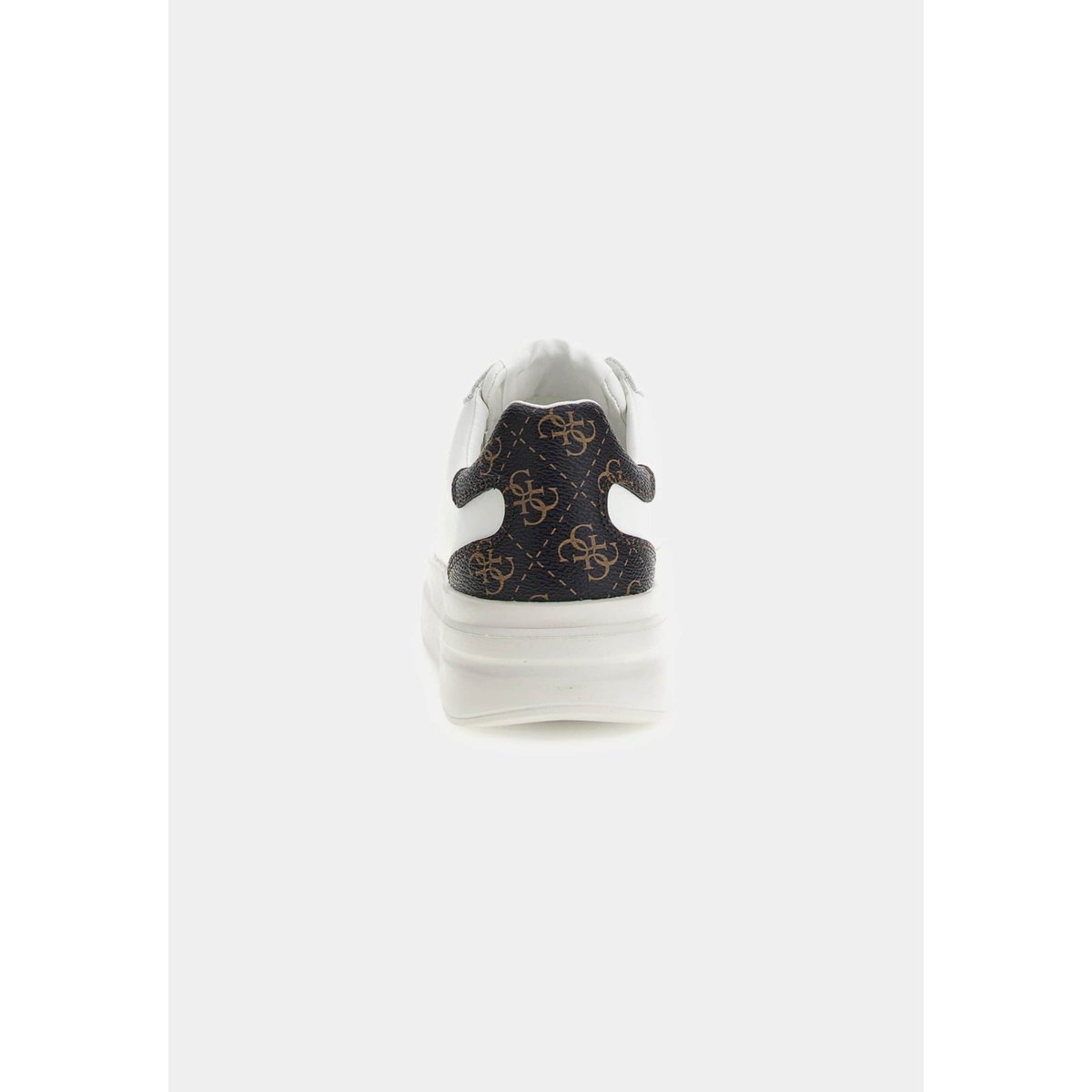 Sneaker Elbina Cuir Véritable marron multi, GUESS