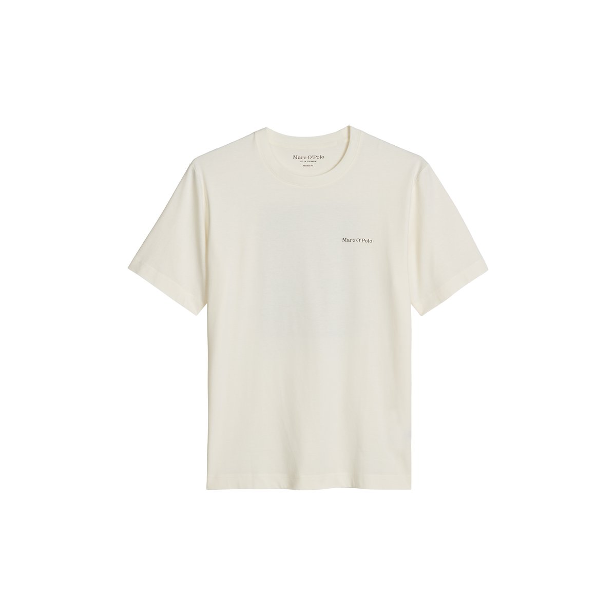 T-shirt coupe classique avec un imprimé Nature dans le dos blanc, MARC O'POLO