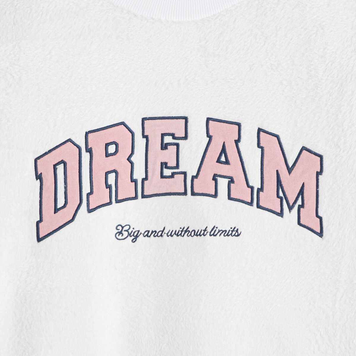 Fleece/Jersey Pyjamas ecru/navy, LA REDOUTE COLLECTIONS