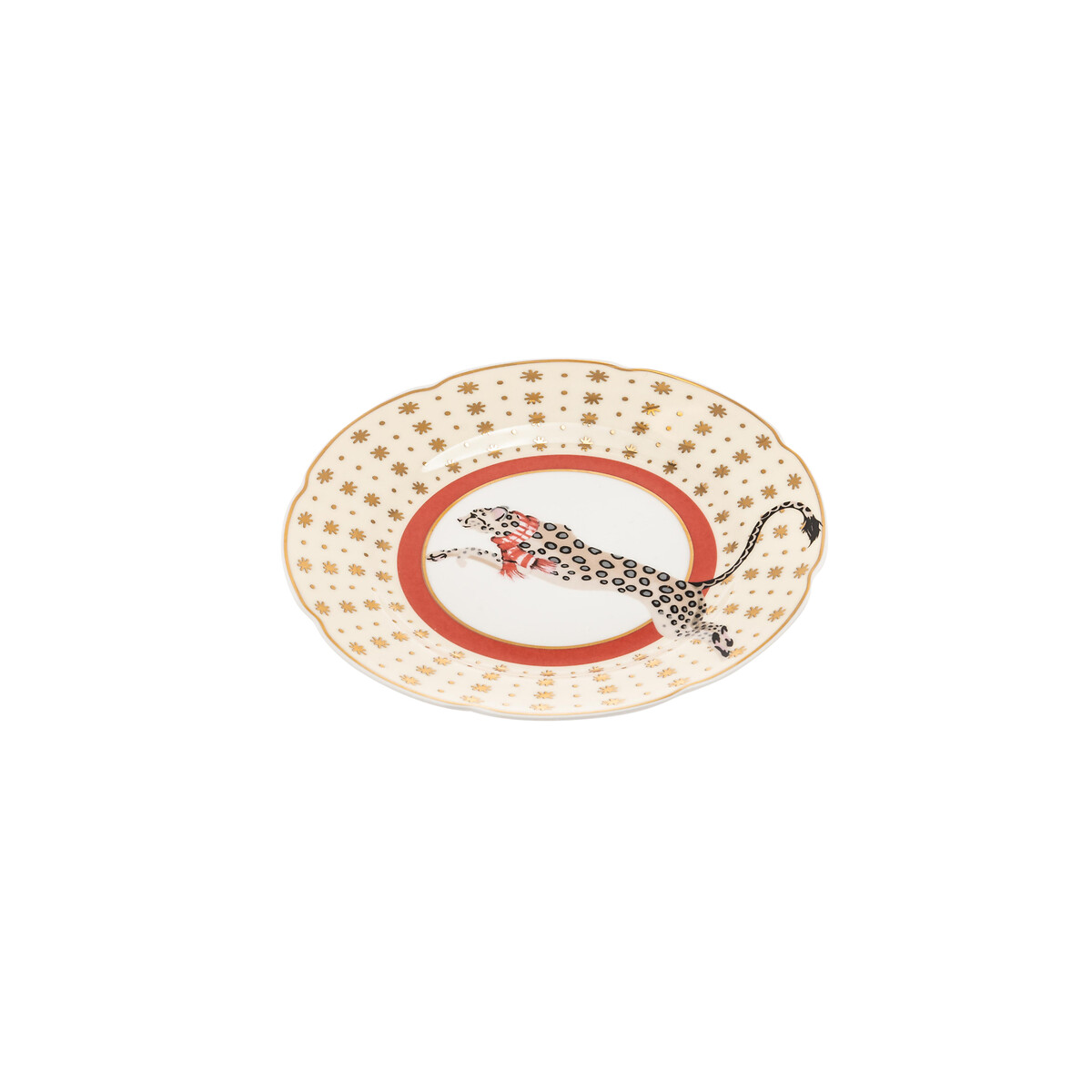 16cm Xmas Snow Leopard Tea Plate multi-coloured, YVONNE ELLEN