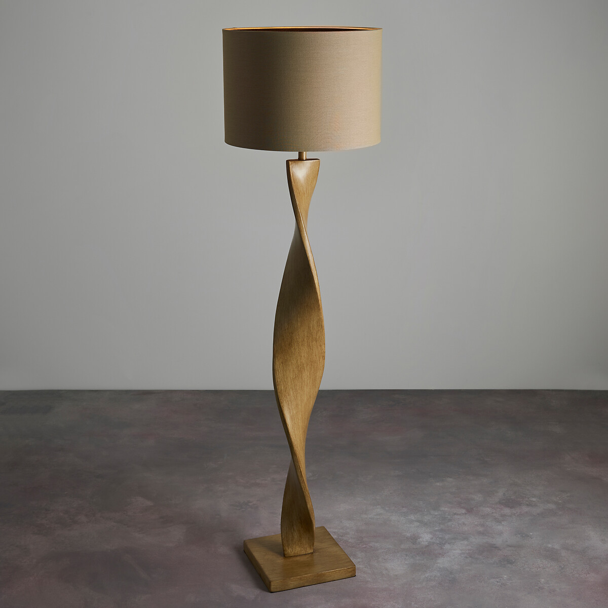 Abra Twisted Floor Lamp brown , SO'HOME