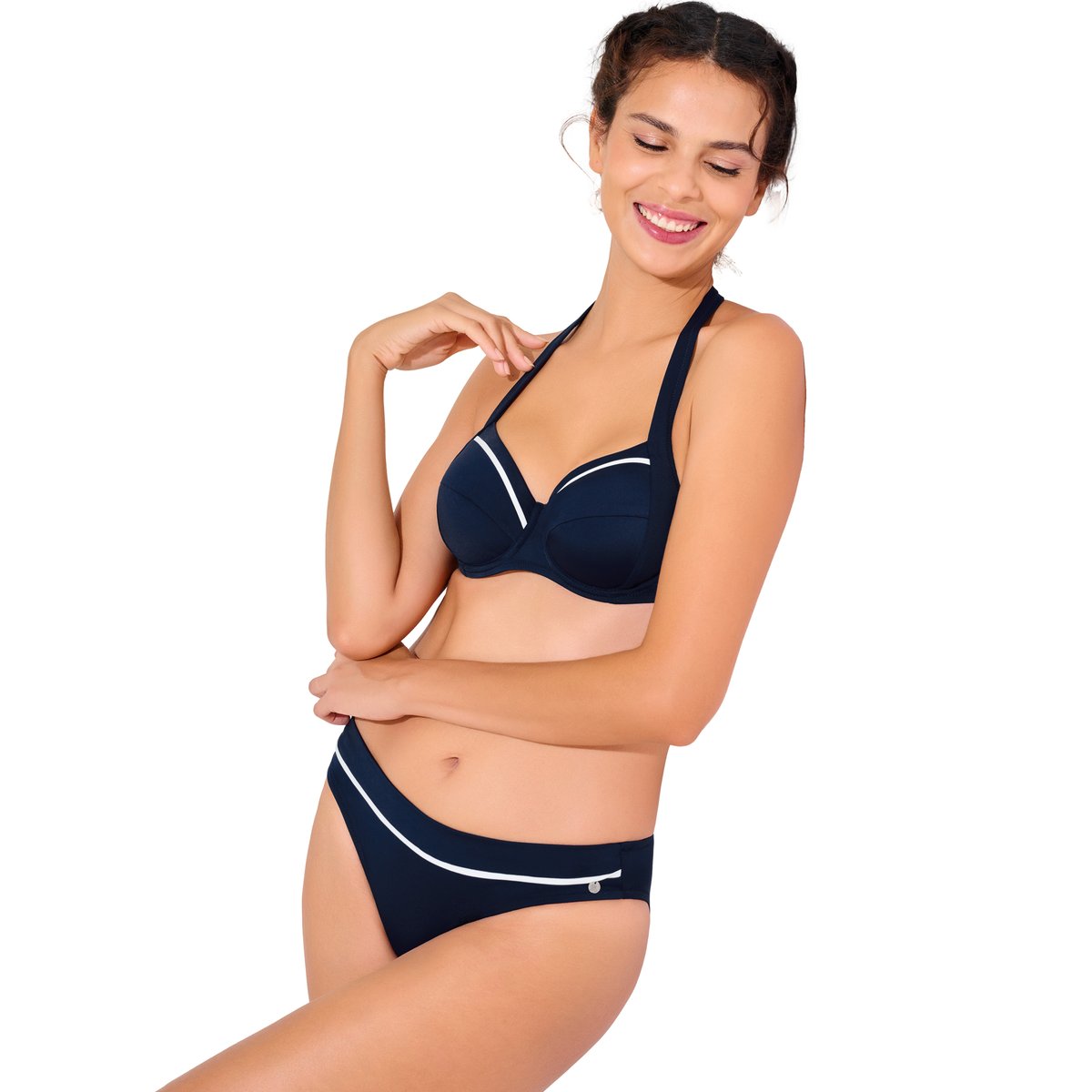 Haut maillot de bain armaturé UVITA bleu, LISCA