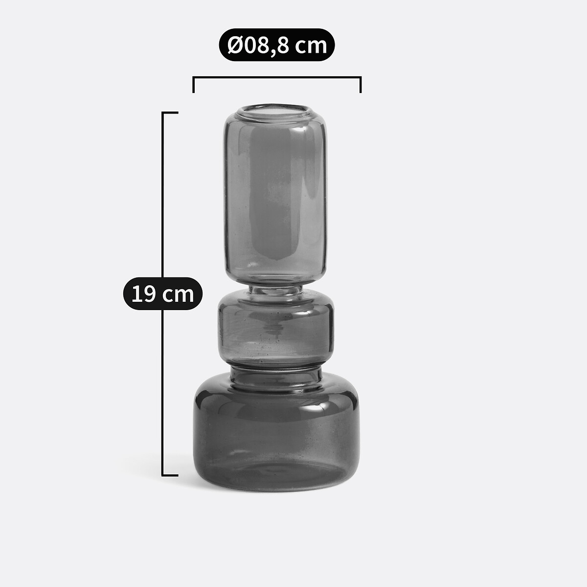 Oryo 19cm High Glass Vase multi-coloured, LA REDOUTE INTERIEURS