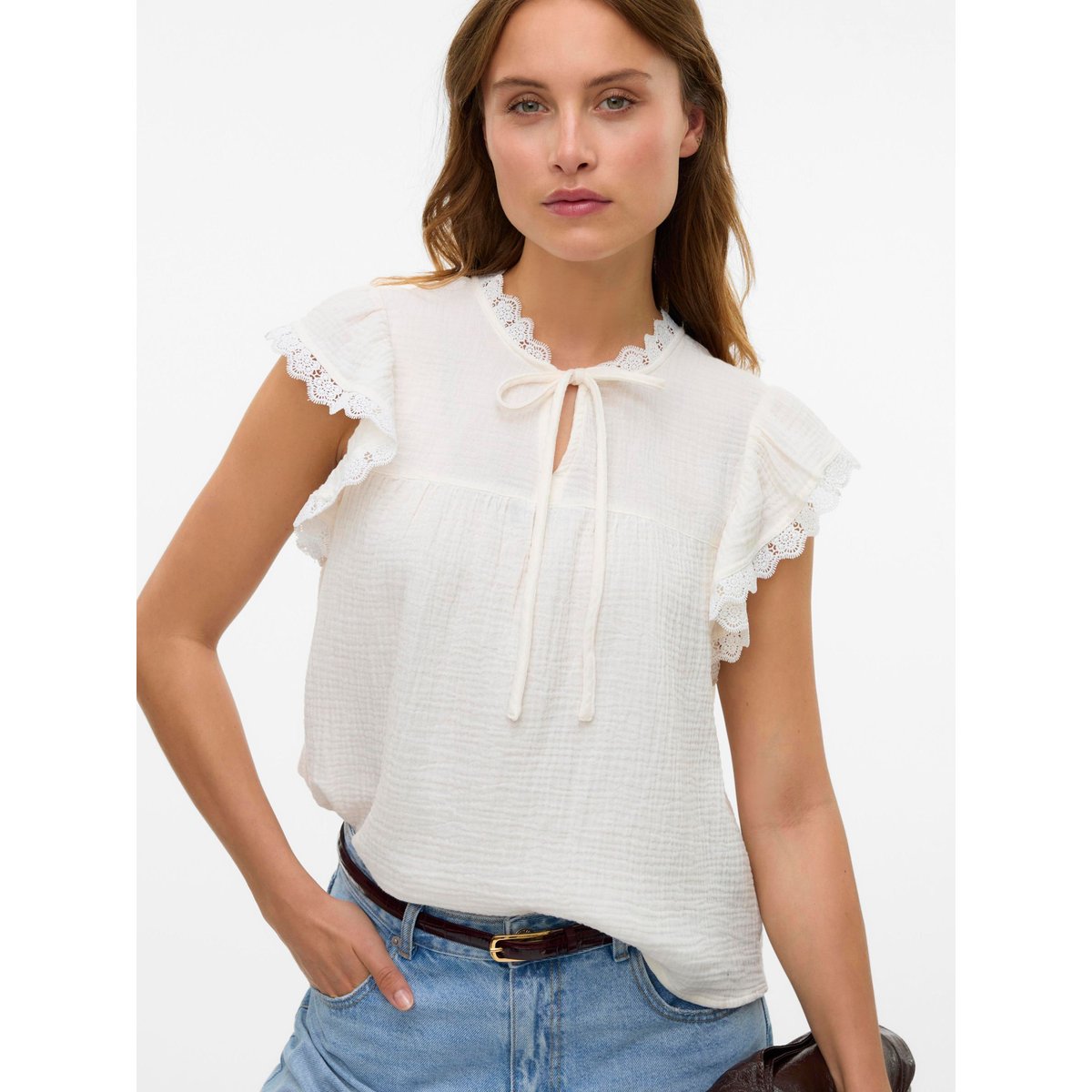 Top snow white, VERO MODA