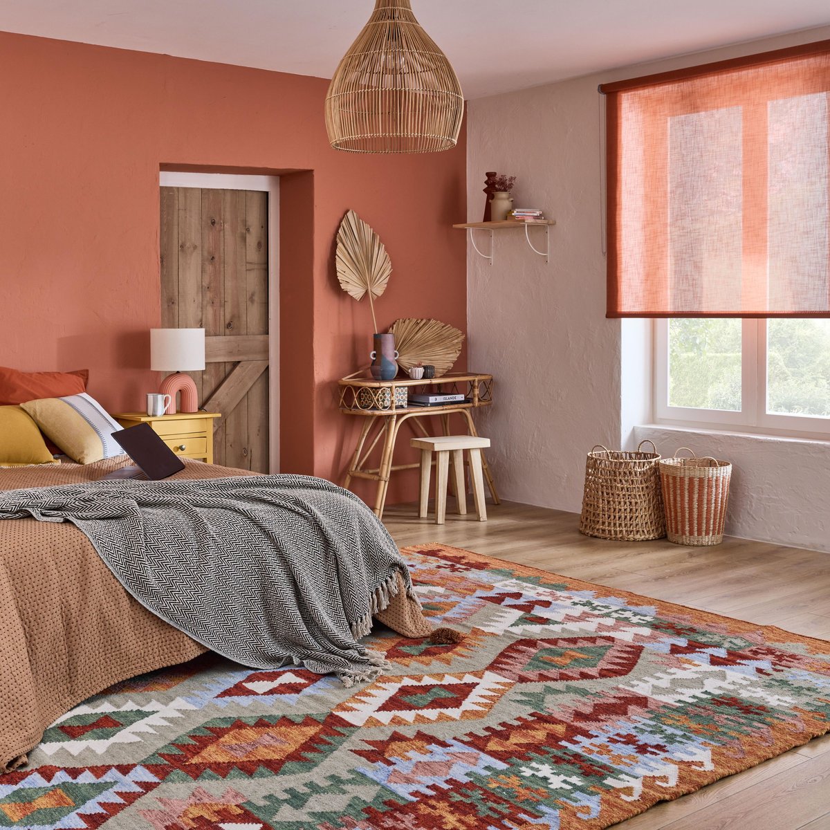 Tapis en laine, ETHNIC multicolore, INSPIRE
