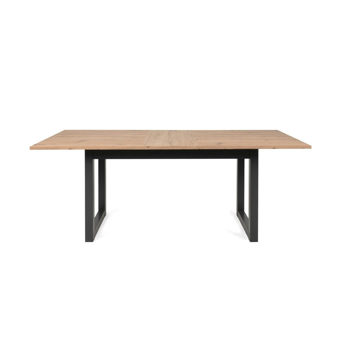 Table à manger extensible effet chêne 120-160 cm ALVA bois naturel, PIER IMPORT