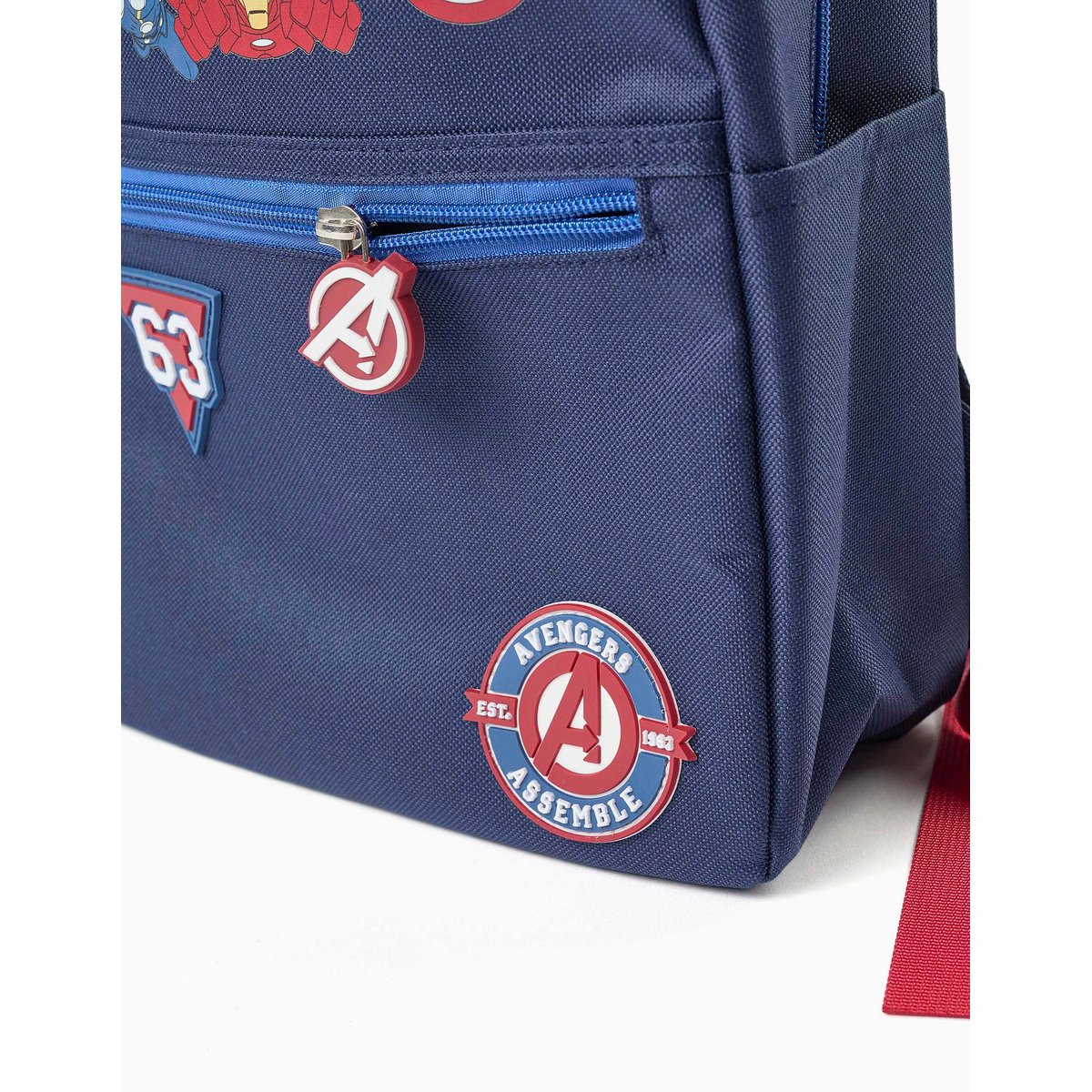 Sac à dos avec imprimés et patchs Avengers bleu foncé, ZIPPY