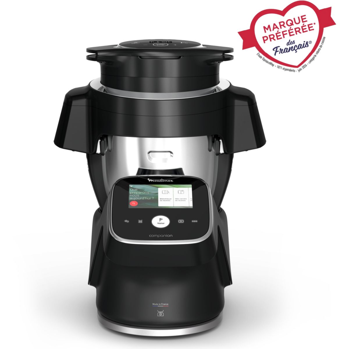 Robot multifonction i-CompanionTouchPro3L airfryer HF93L8F0 noir, MOULINEX