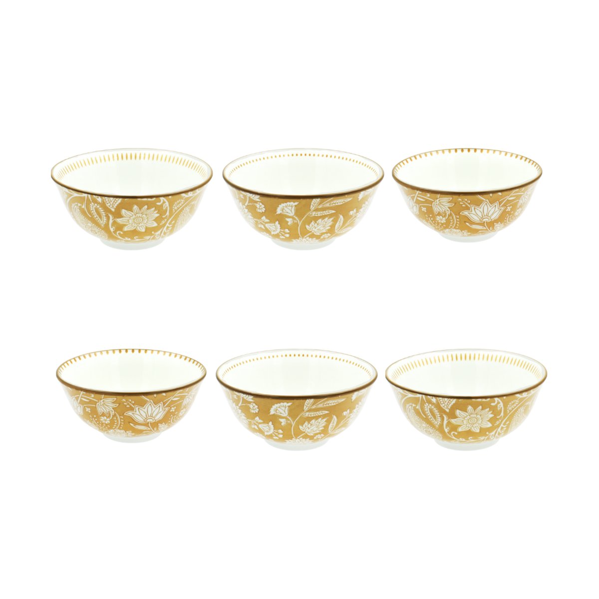 Lot de 6 bols médiums, AMBRE multicolore, ARTIME