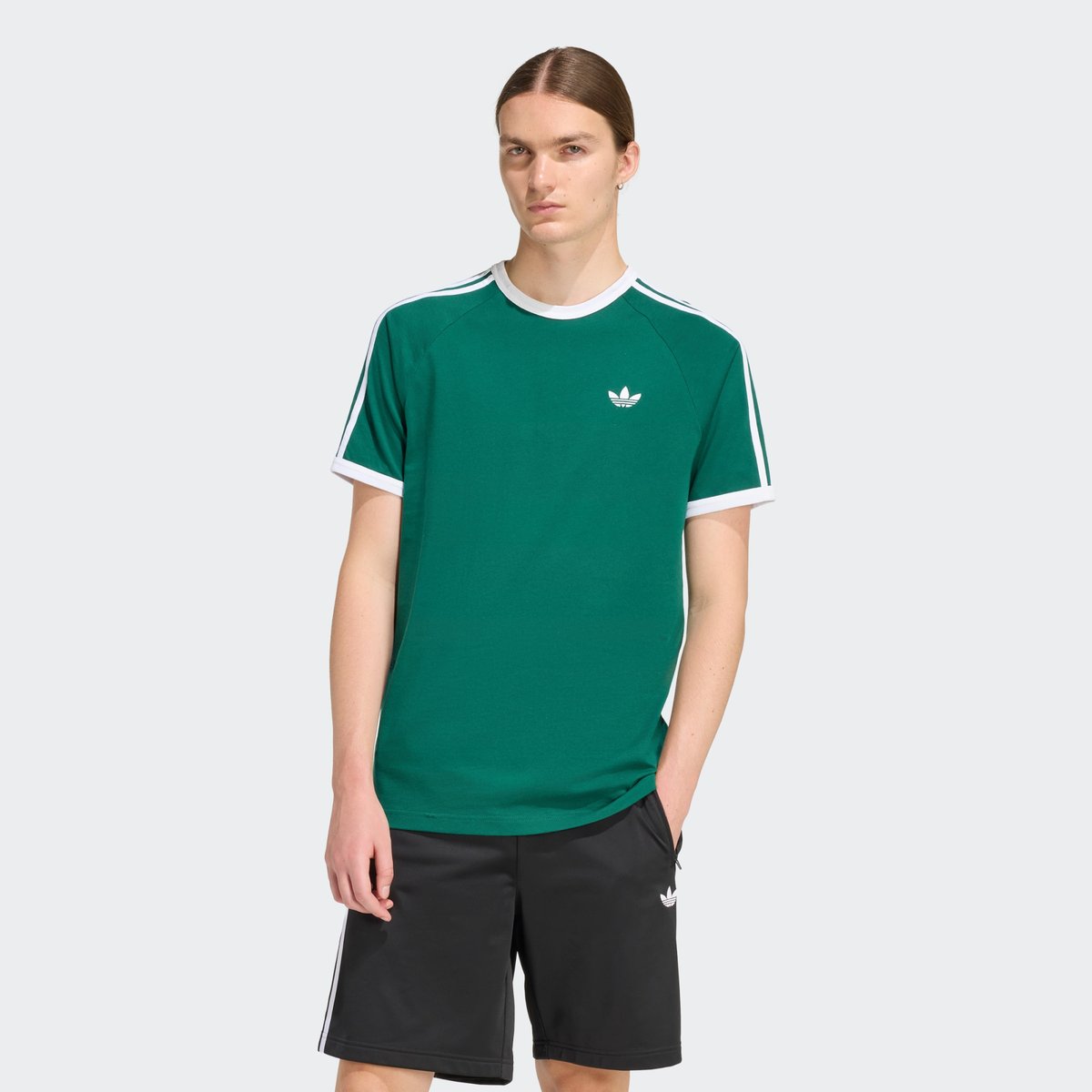 T-shirt manches courtes, 3 bandes collegiate green, adidas Originals