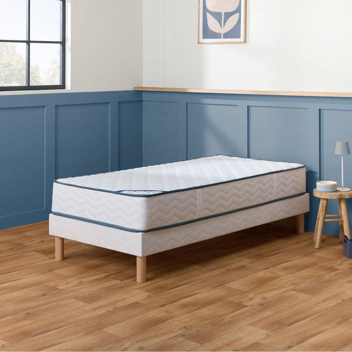 Matelas ressorts ensachés 23 cm - MELUSINE blanc, CAMIF