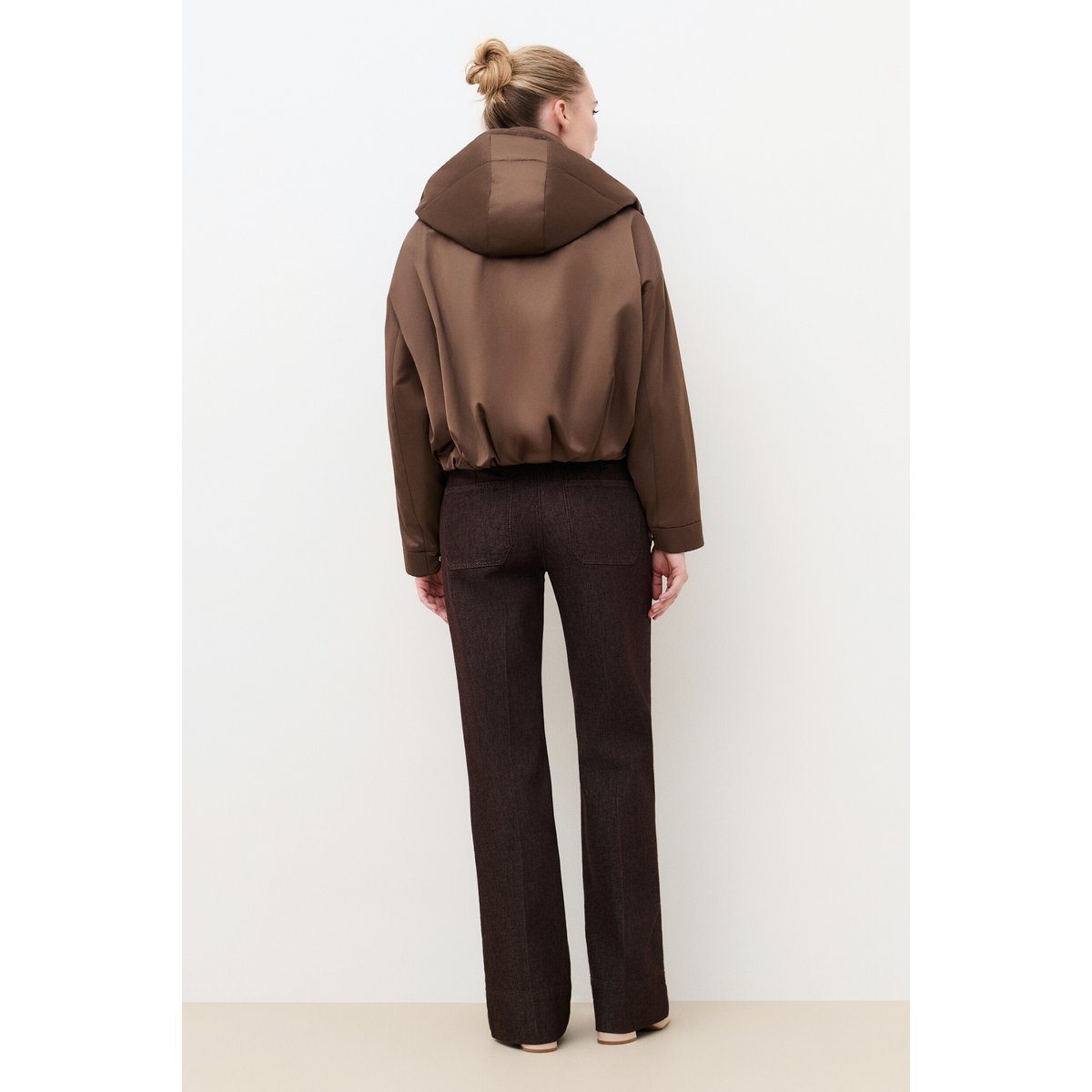 Doudoune courte ample GSIENNA marron foncé, CAROLL