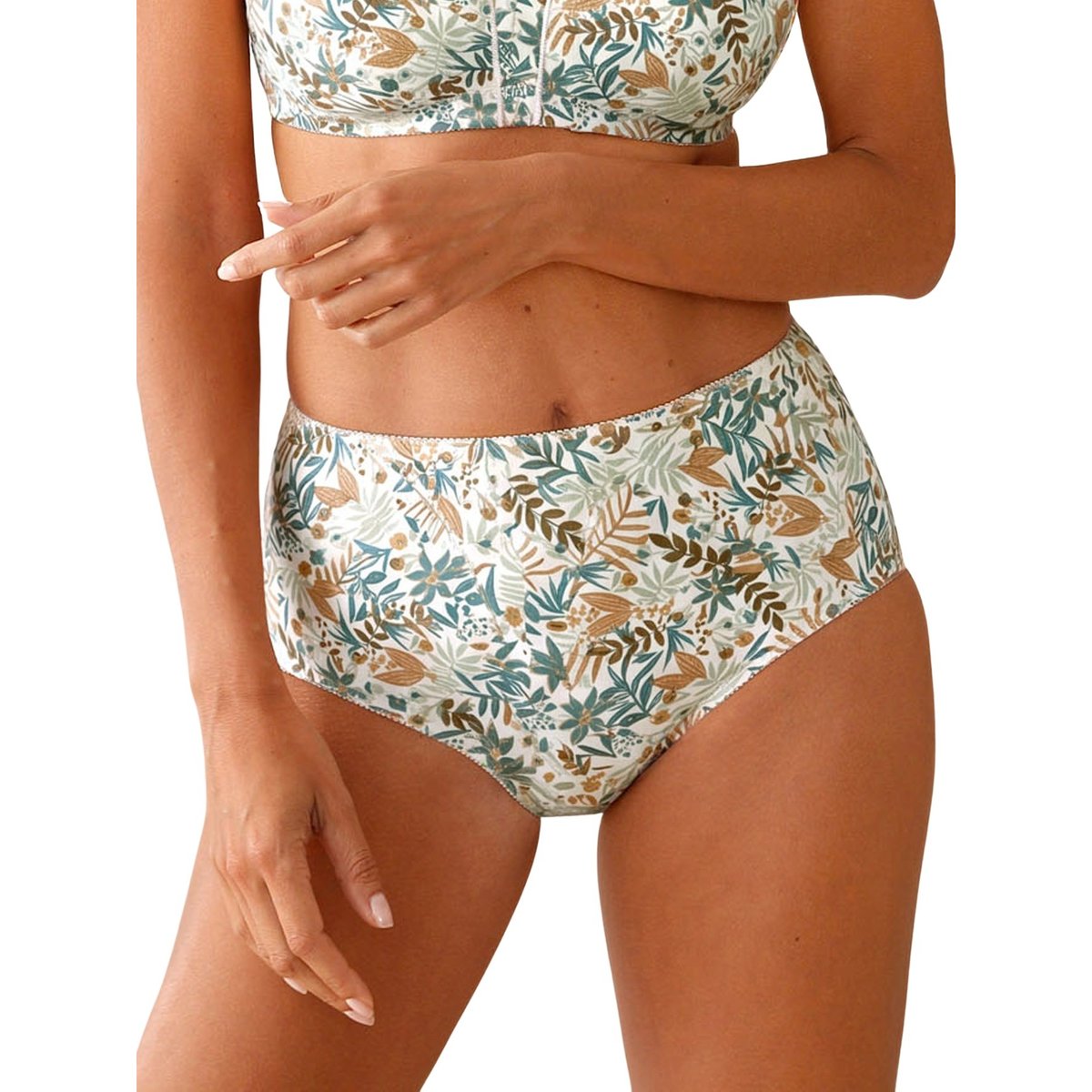 Culotte maxi pur coton imprimé blanc, DAXON
