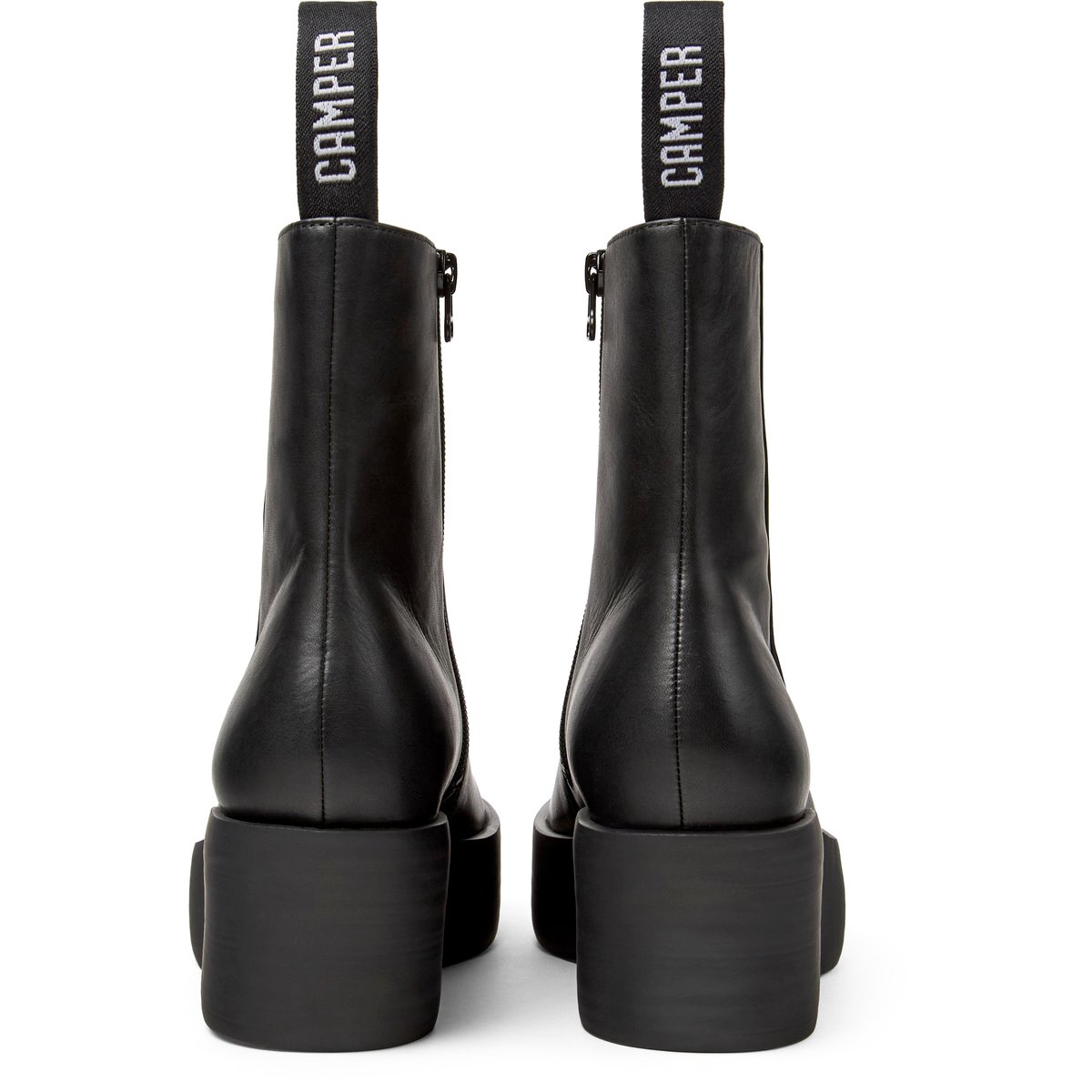 Bottines Billie cuir noir, CAMPER