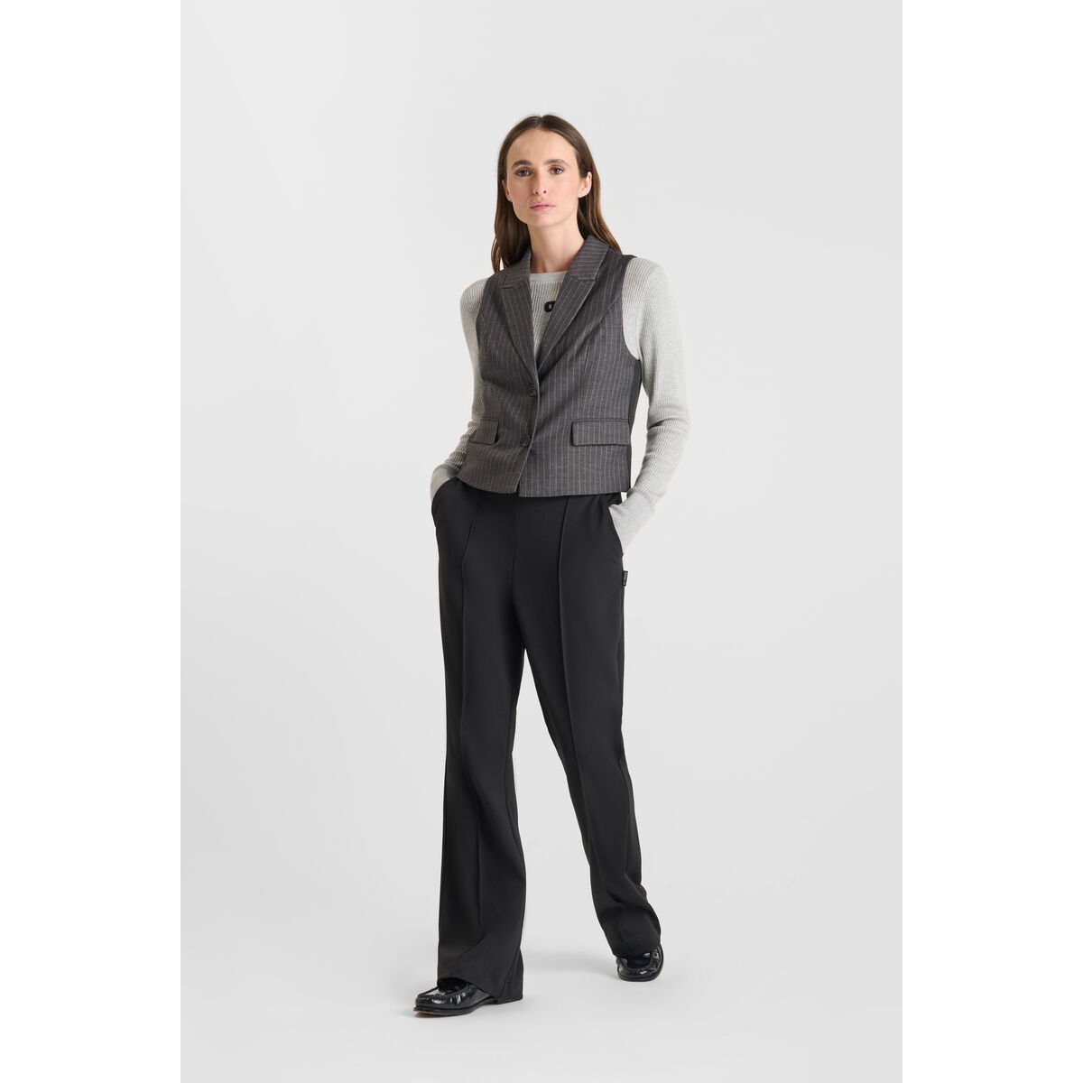 Gilet sans manches ESY grey, LE TEMPS DES CERISES