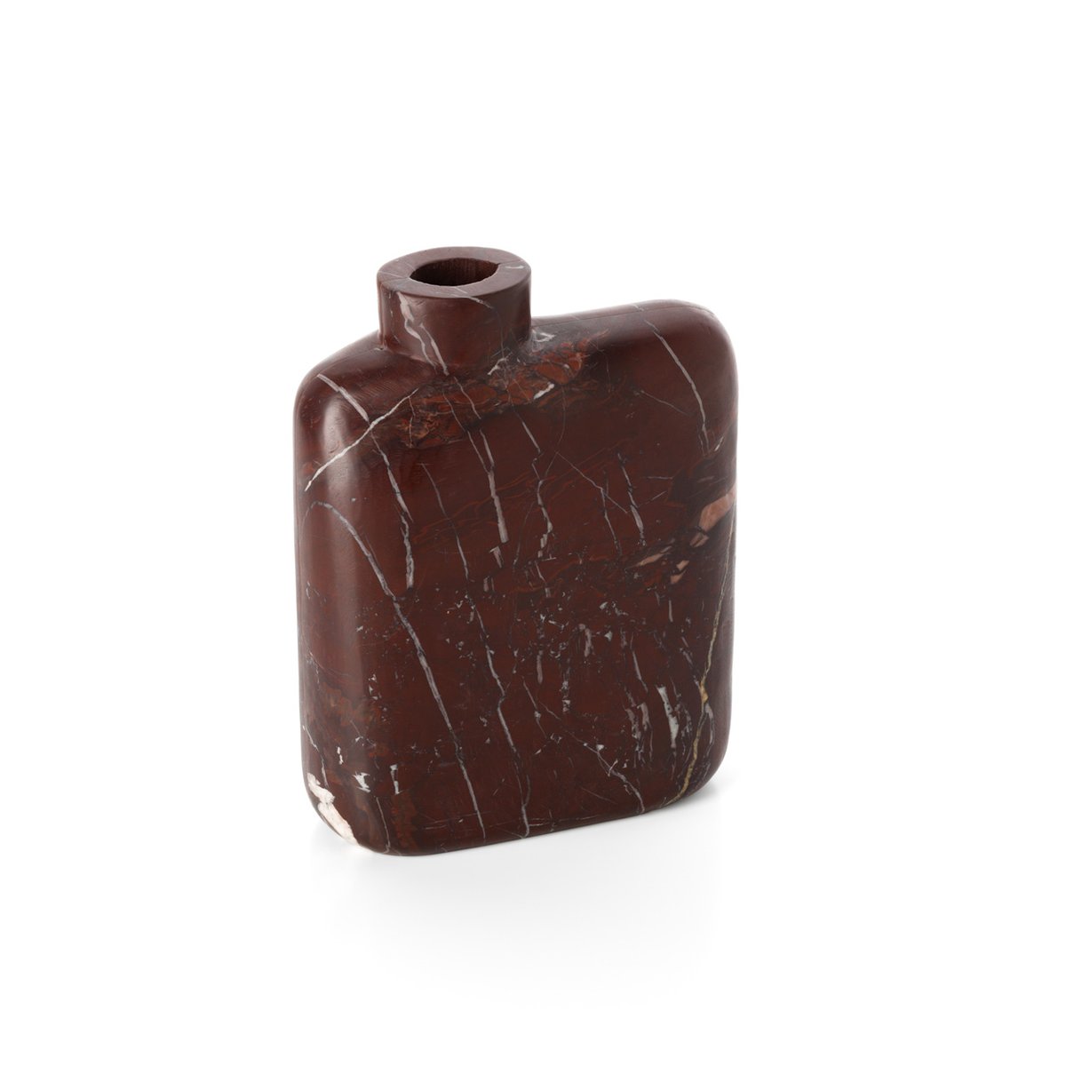 Vase en marbre ROSSO LEVANTO bordeaux, BAZAR BIZAR
