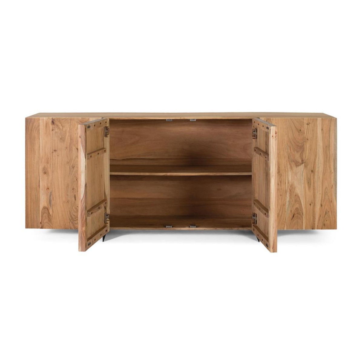 Bahut 4 portes Bois Marron marron, DECORATION D’AUTREFOIS