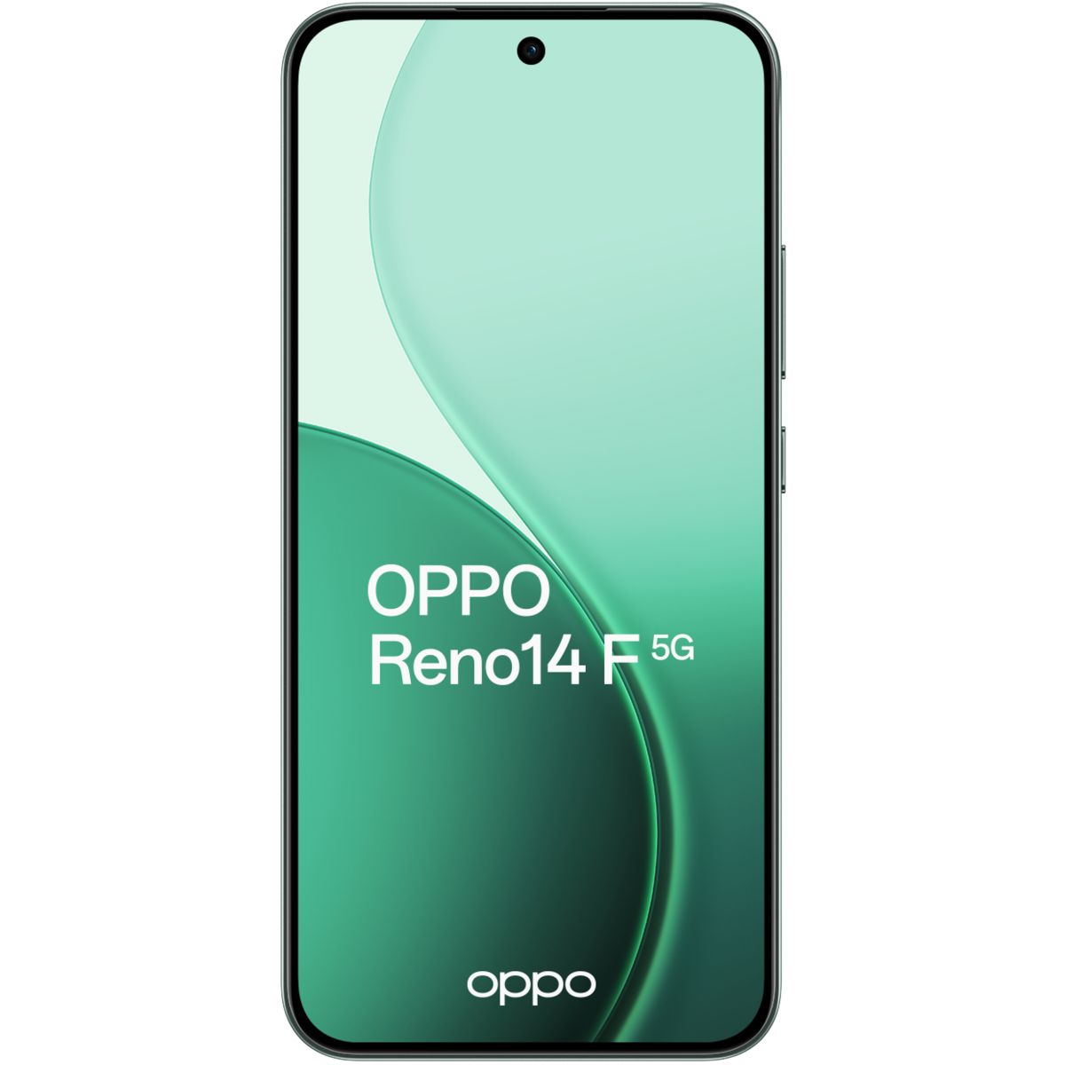 Smartphone Reno 14 F 256Go Vert Lumineux 5G couleur unique, OPPO