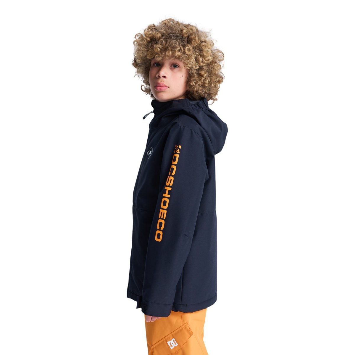 DC Shoes Technical Outerwear|Technical Jackets Garçon 8-16 ans ADBTJ03029 multi black/orange pop, DC SHOES