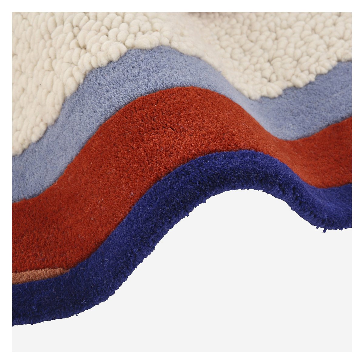 Tapis de salon coton CONSTANT beige, HABITAT