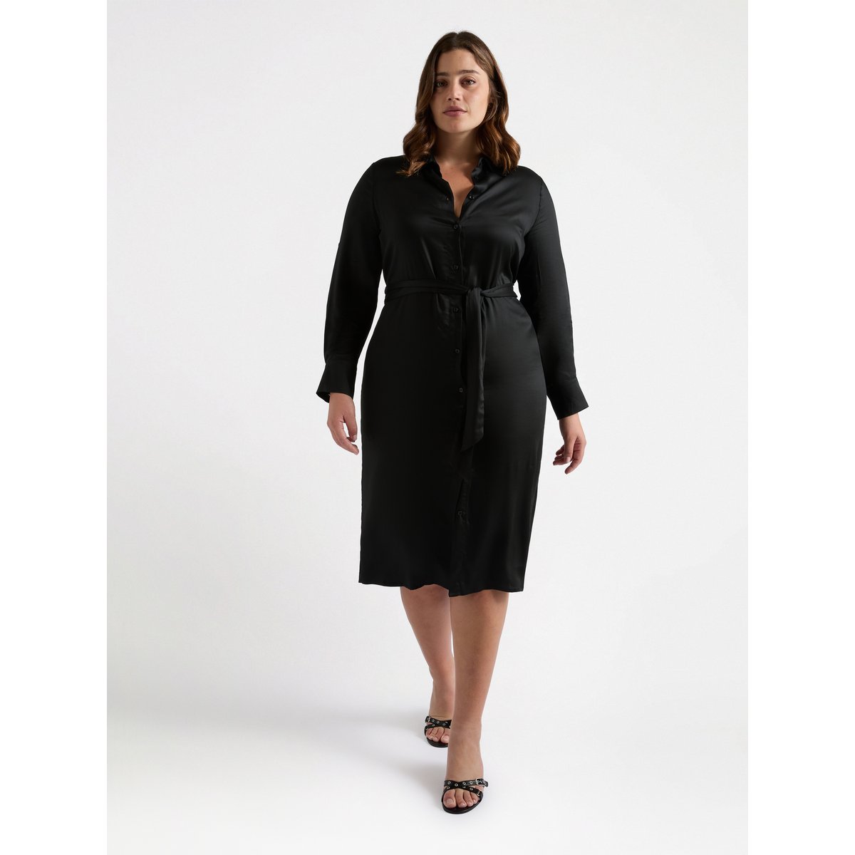 Robe chemise - POWER noir, FIORELLA RUBINO