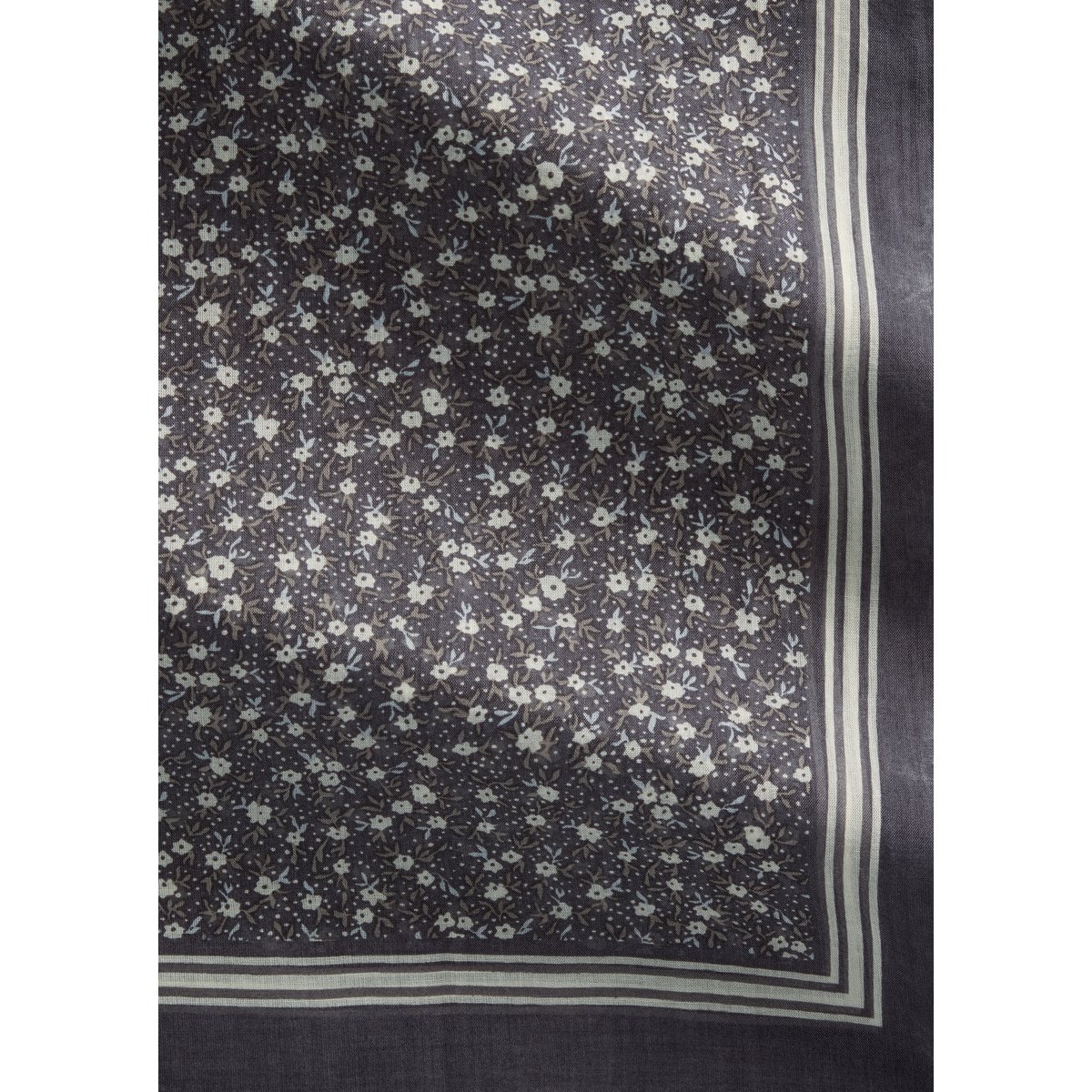 Foulard à l'imprimé allover avec TENCEL™ Lyocell gris foncé, MARC O'POLO