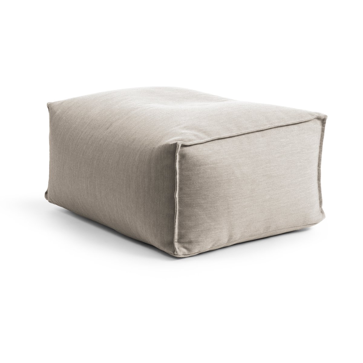 Pouf extérieur repose pied déhoussable TALEA ivoire, MAGMA HEIMTEX