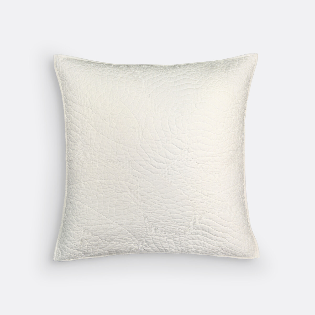 Housse de coussin percale coton, Tropical blanc, LA REDOUTE INTERIEURS