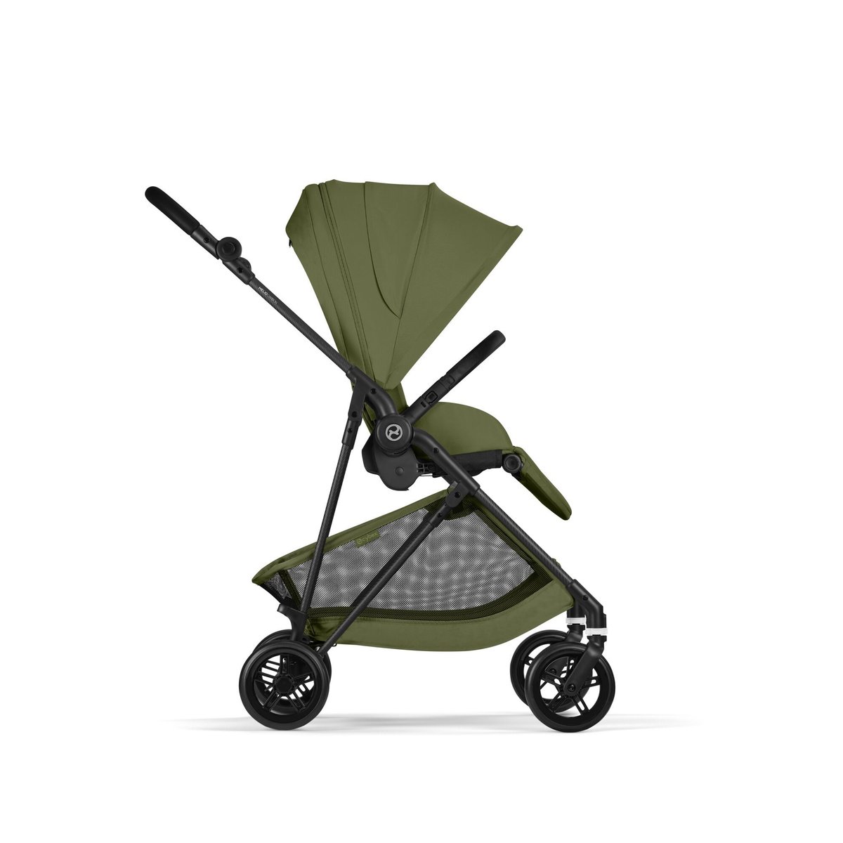 Pack poussette duo Melio Carbon 6 + siège auto Aton B2 i-Size vert moss green, CYBEX
