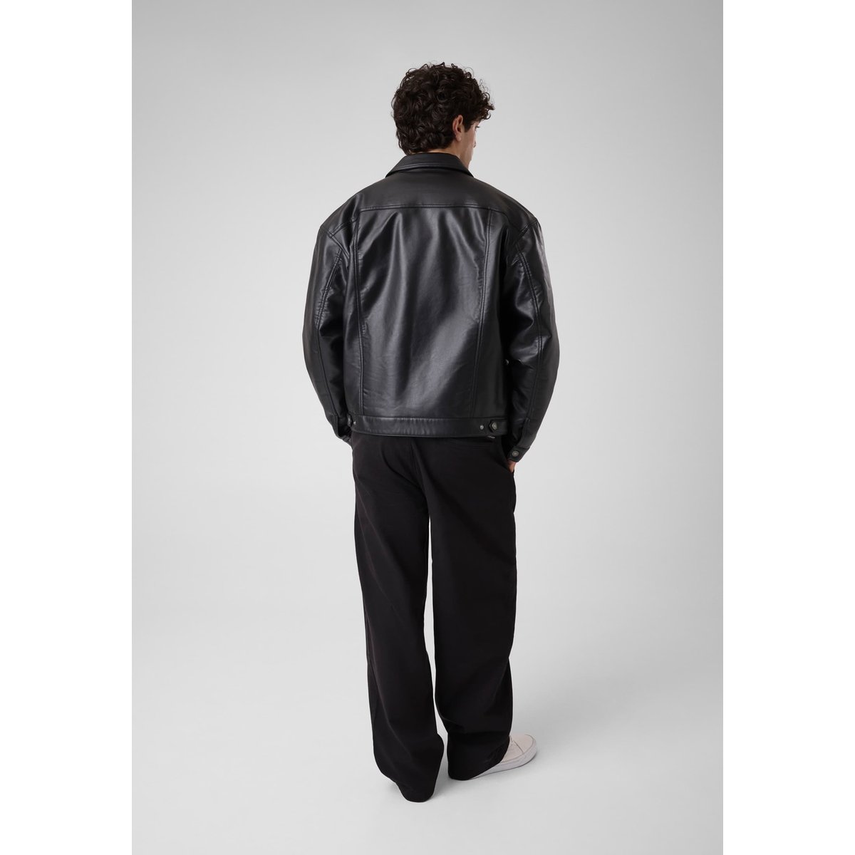 Veste En Simili Cuir noir, GUESS