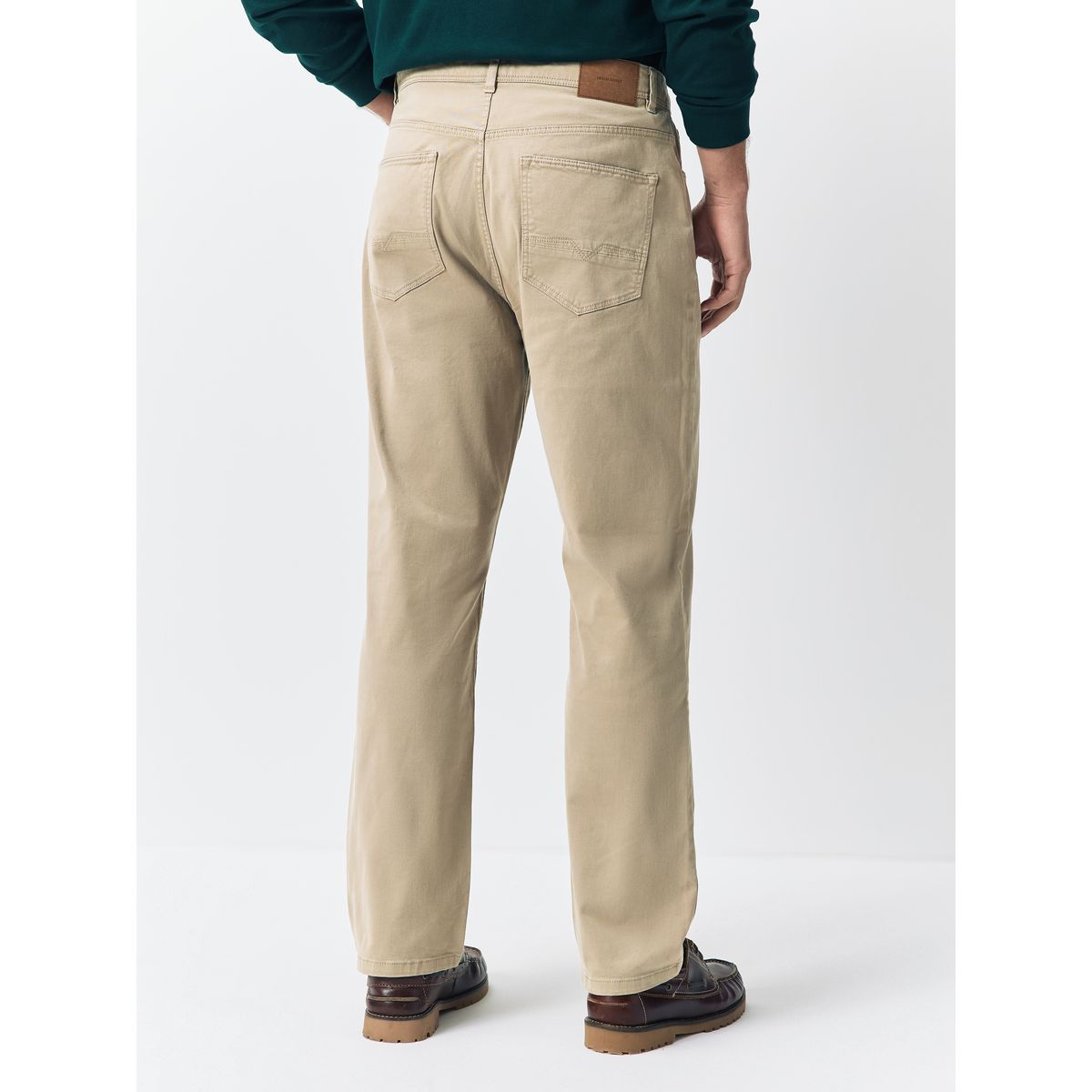 Pantalon doux à 5 poches grège, NEXT