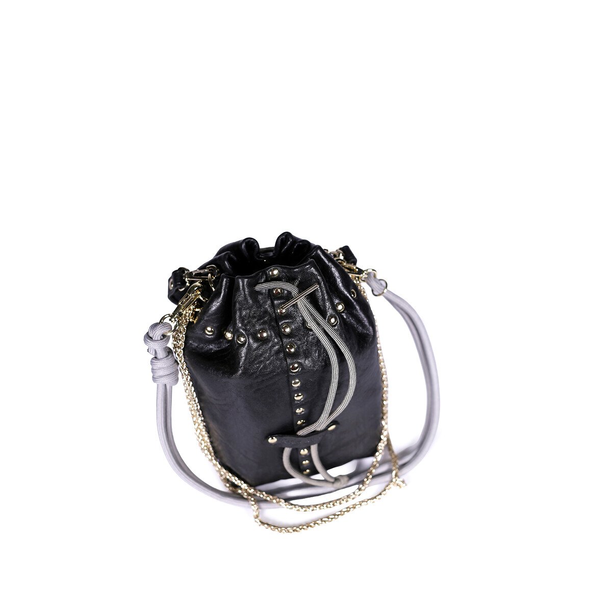 Sac seau en cuir, BECO noir, CRAIE STUDIO