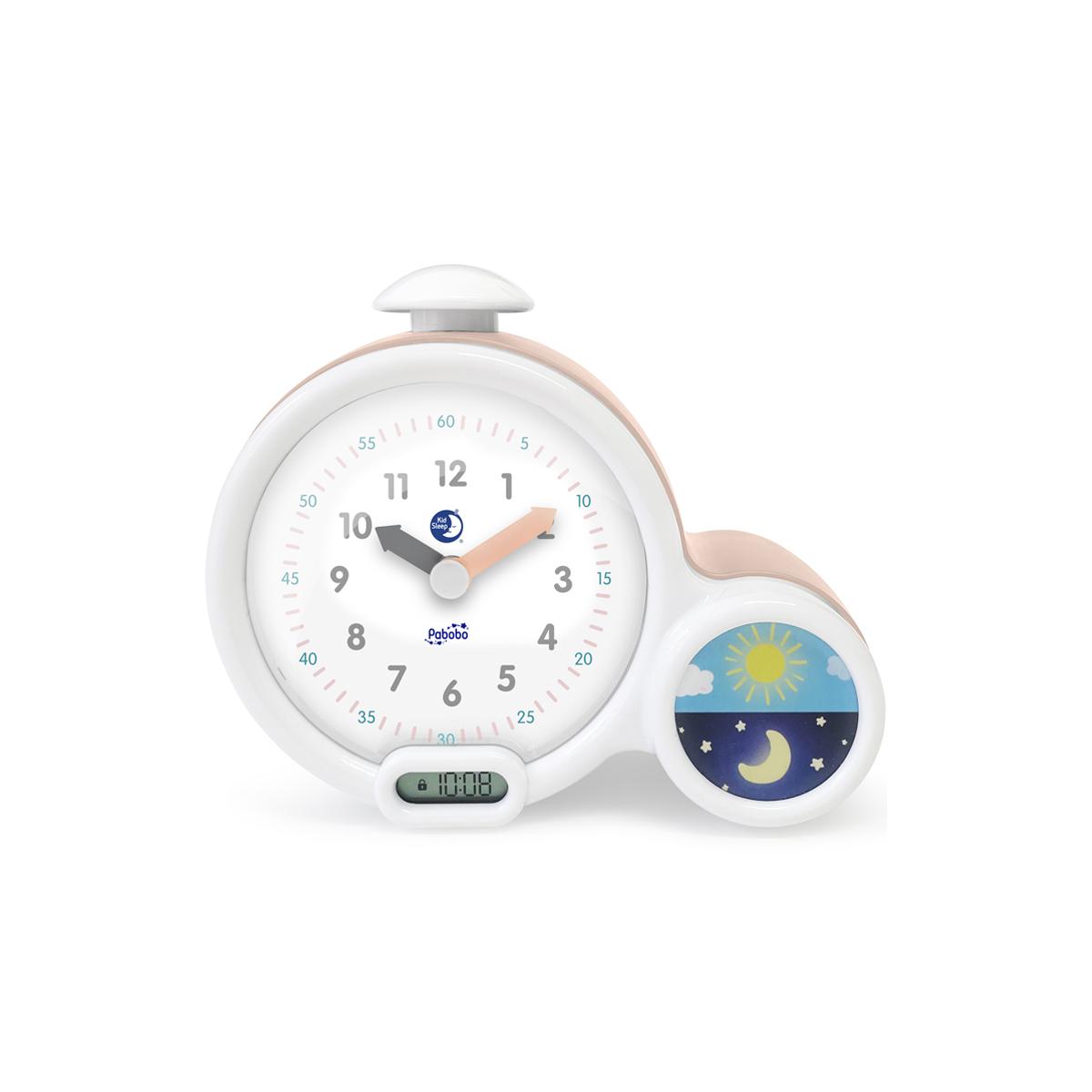 Réveil éducatif Kid'Sleep Clock blanc, rose, PABOBO