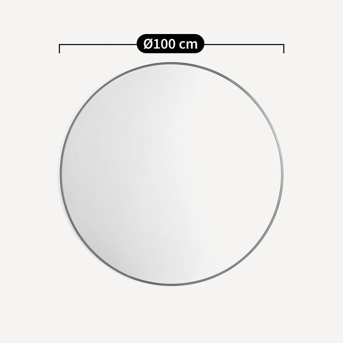Miroir métal acier laiton vieilli Ø100 cm Caligone laiton vieilli, AM.PM