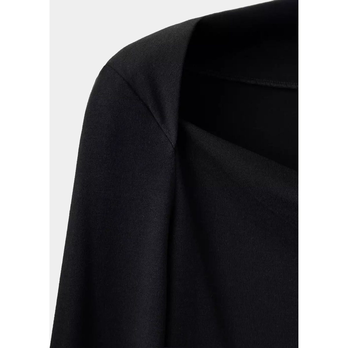 T-shirt ajusté col bateau noir, MANGO