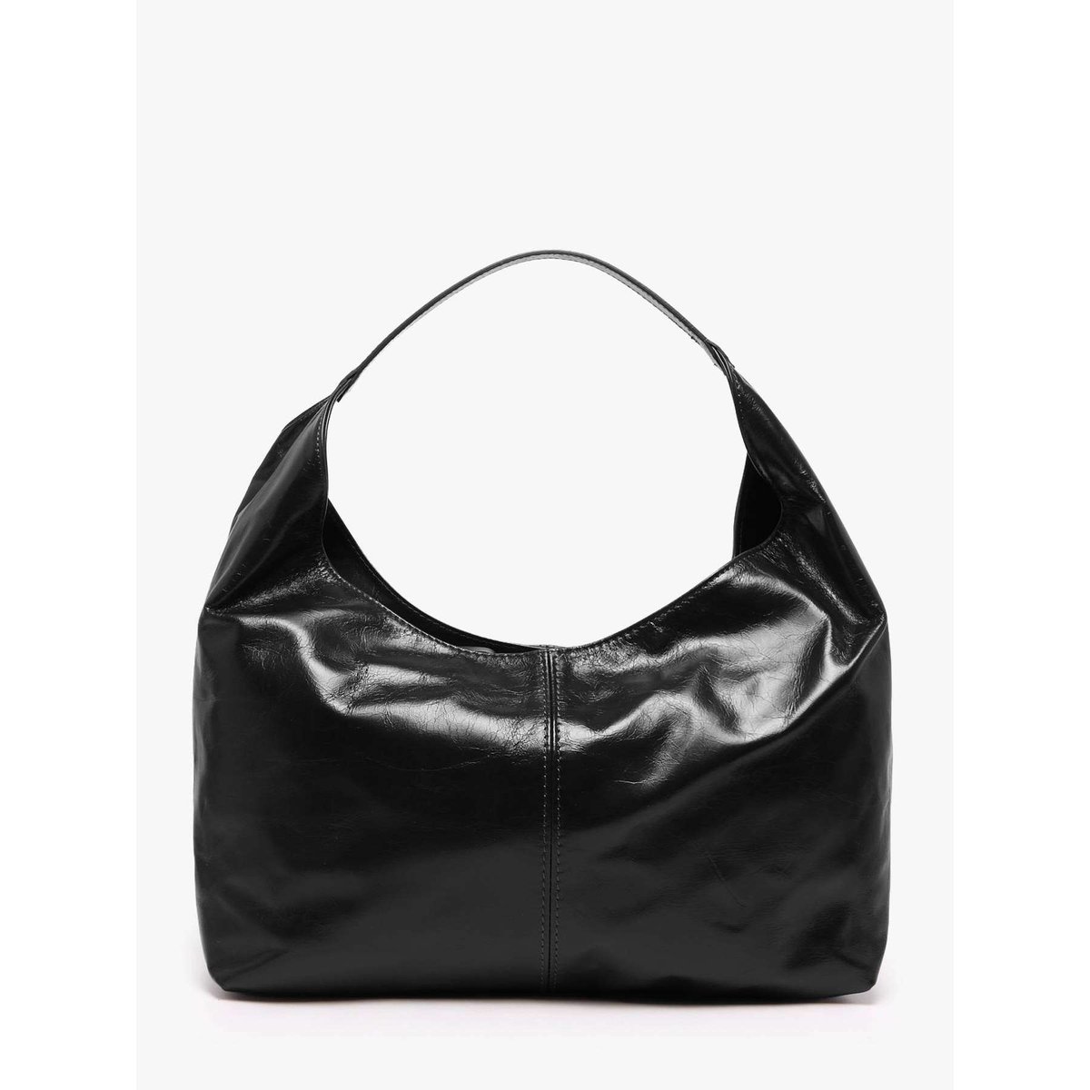 sac porté épaule Shiny sauvage cuir nero, MILANO