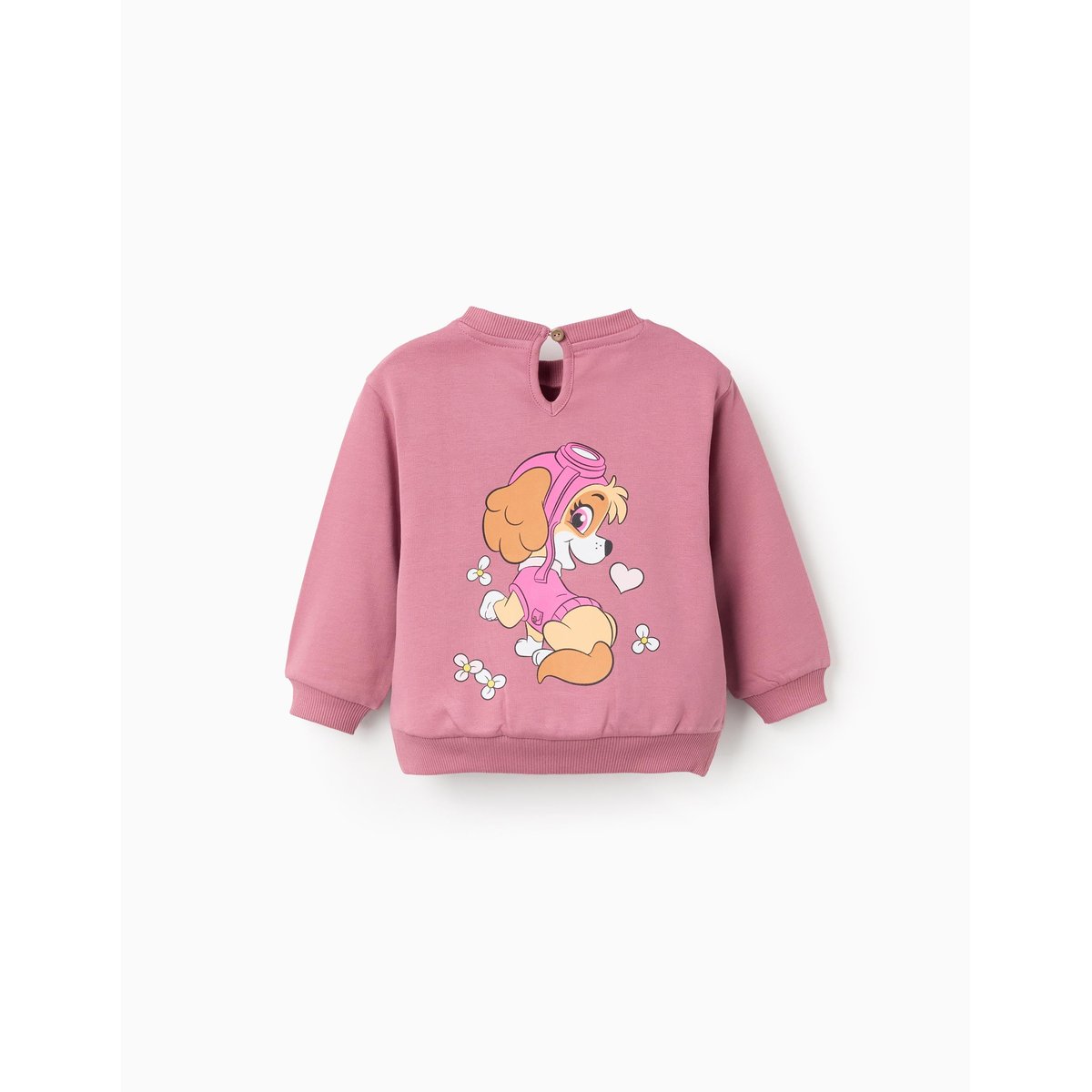 Sweat en coton peigné à imprimé Stella rose foncé, ZIPPY