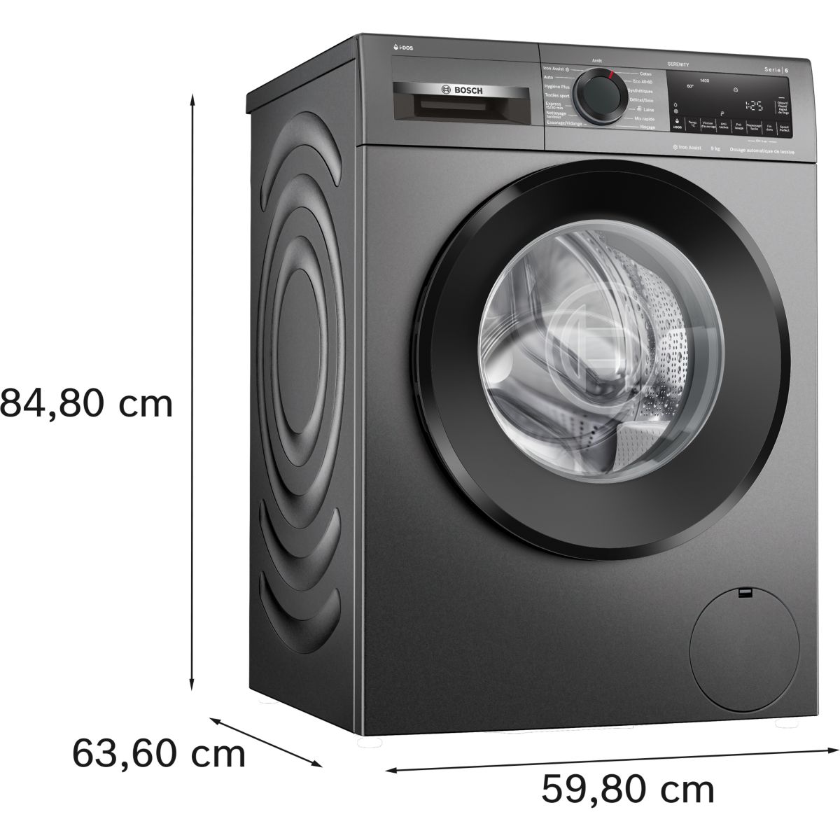 Lave linge hublot WGG244FRFR Serenity couleur unique, BOSCH
