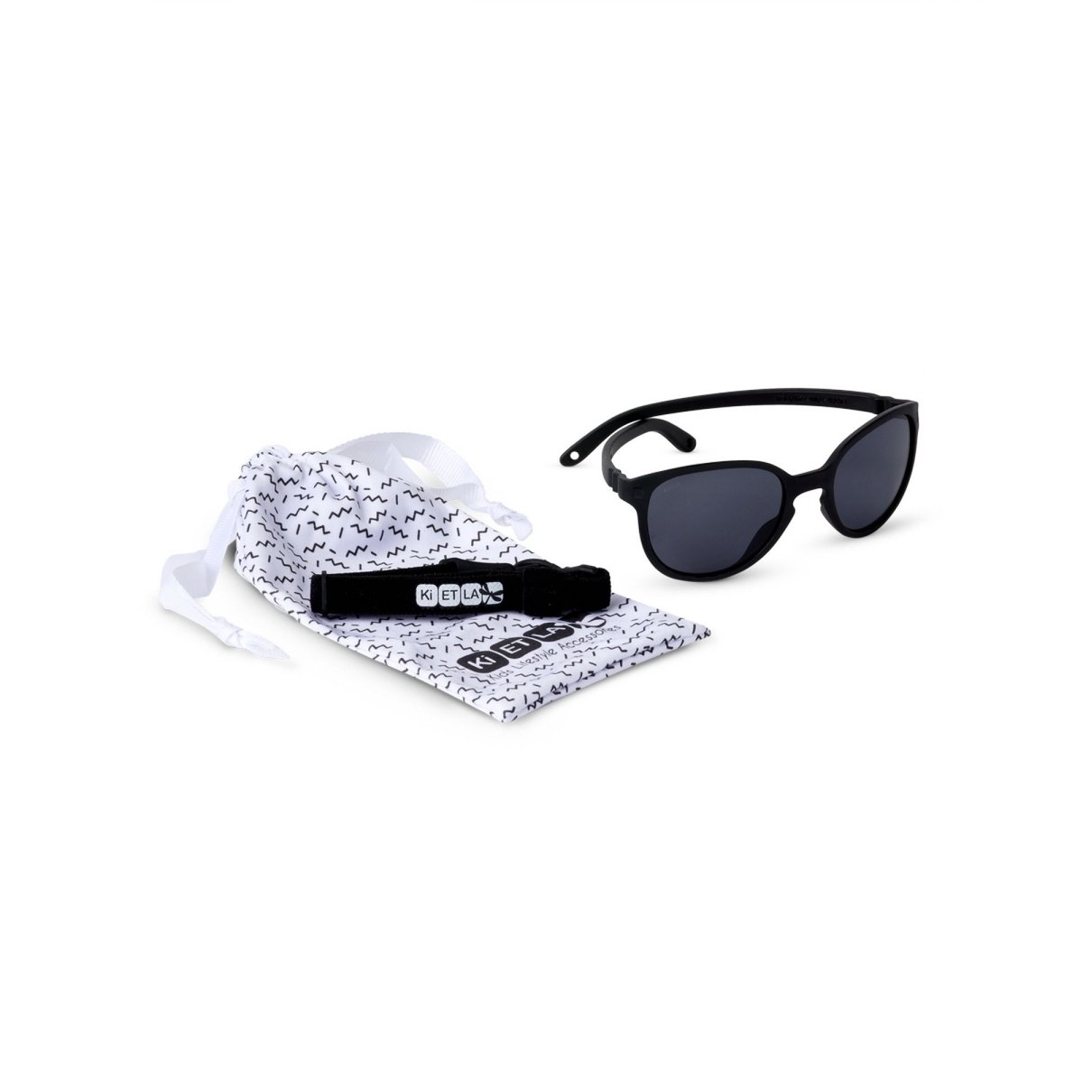 Lunettes de soleil enfant 2-4 ans Wazz Noir noir, KI ET LA