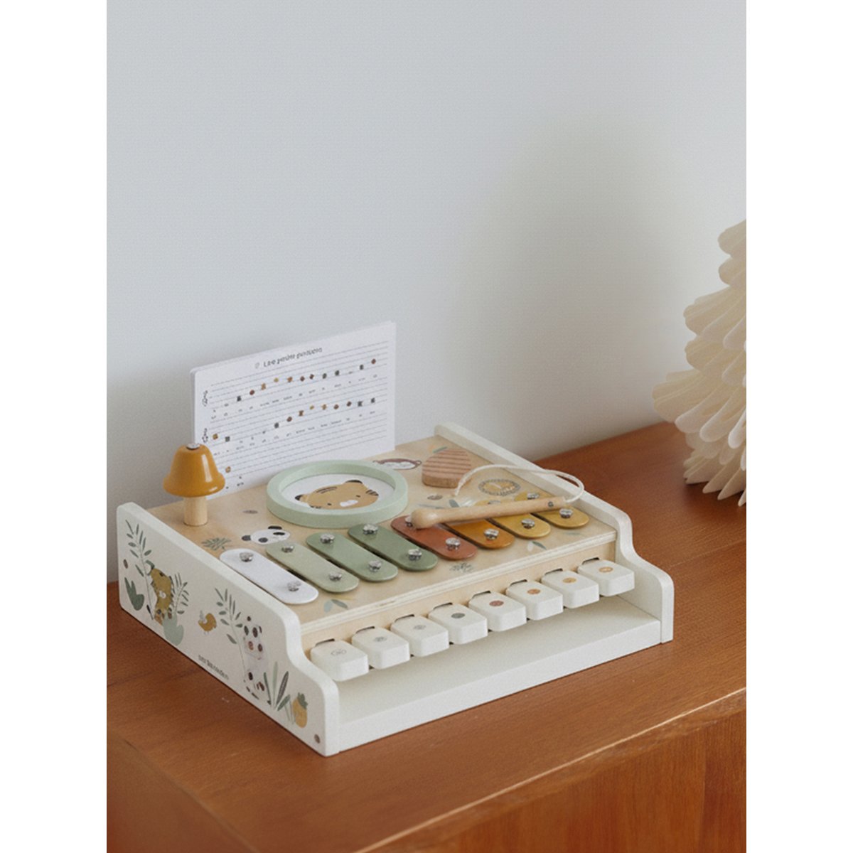 Piano musical 2 en 1 TANZANIE - bois FSC® beige, VERTBAUDET