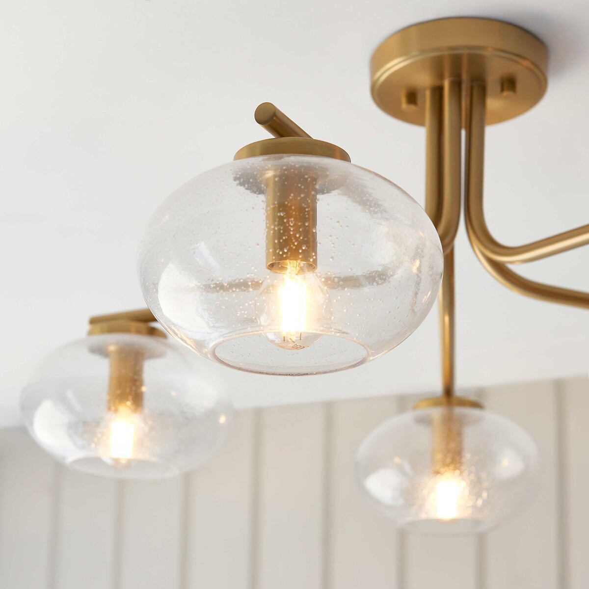 Jakobe 5-Light Bubble Glass Ceiling Light brass, ÉDITÉ