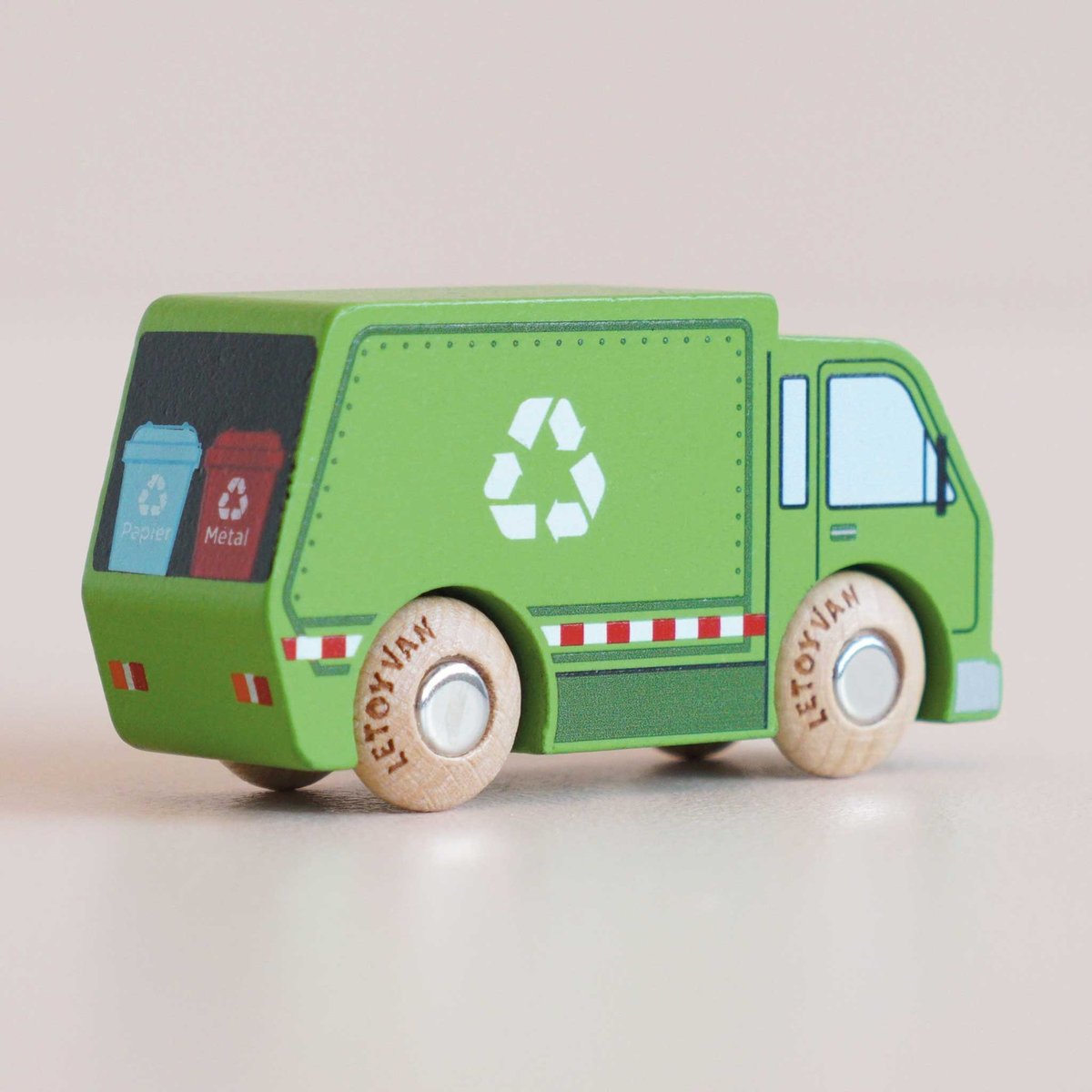 Camion de recyclage Rudy No 36 vert, LE TOY VAN