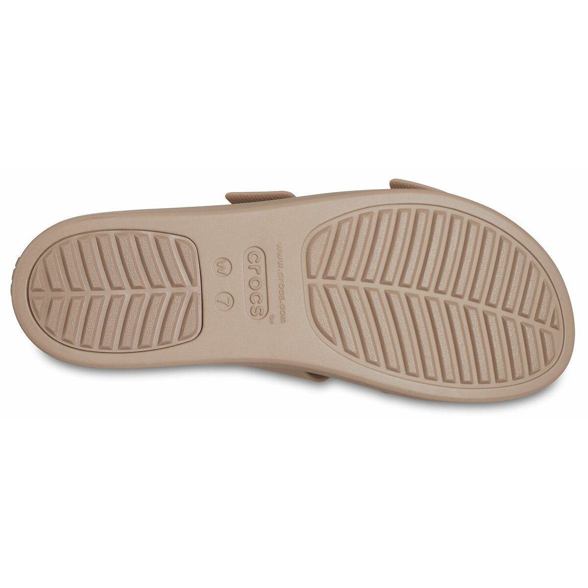 Mules compensées Brooklyn Buckle beige foncé, CROCS