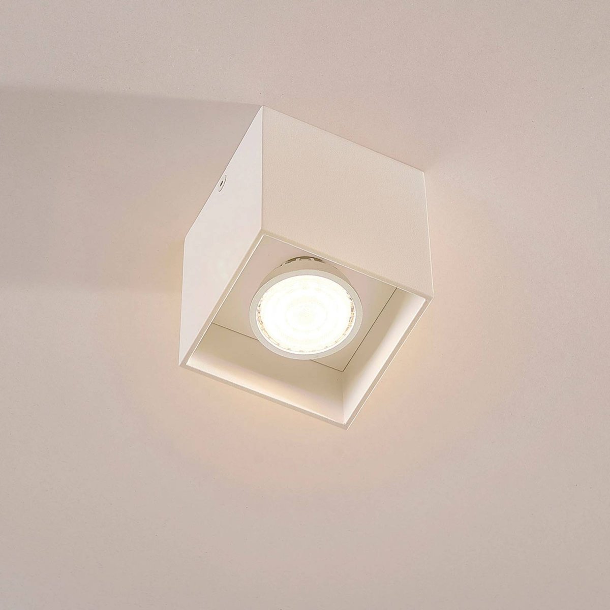 Plafonnier en aluminium moderne, Carson blanc, ARCCHIO