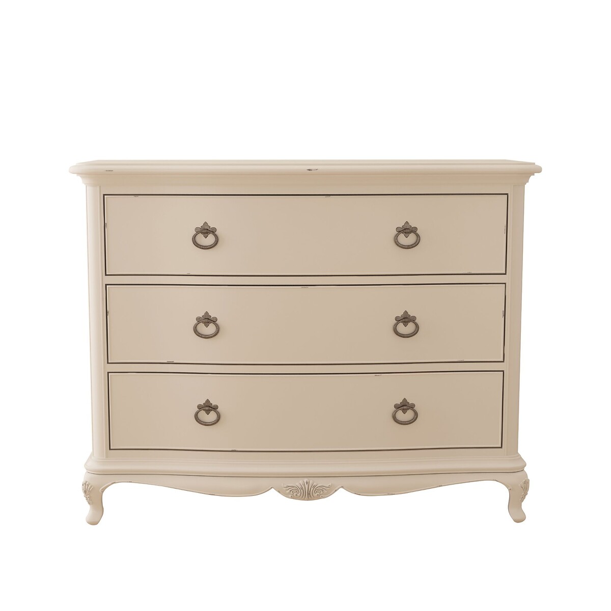 Ivory French-Vintage 3 Drawer Low Chest ivory, WILLIS & GAMBIER